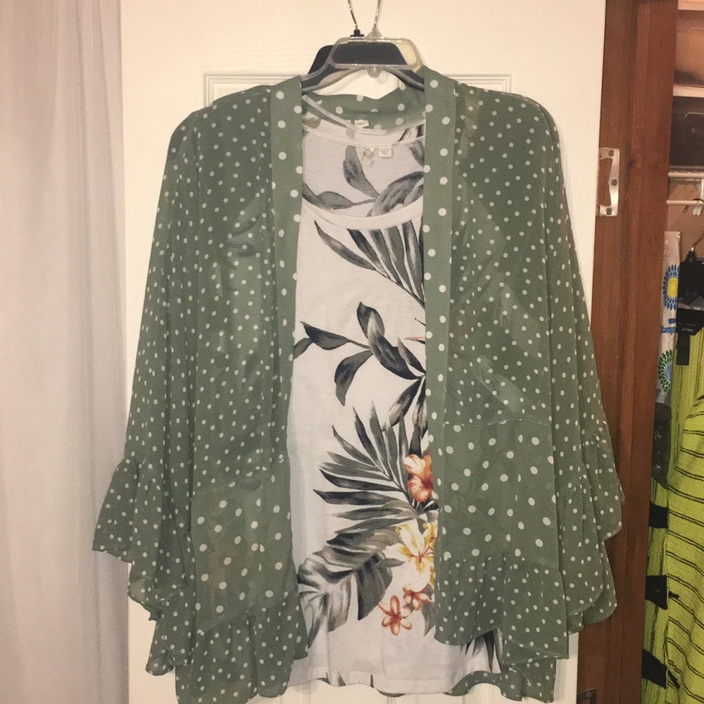 Sage green 2 piece set